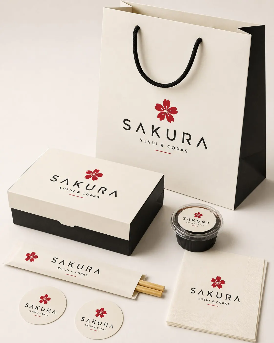 Sakura Sushi & Copas packaging